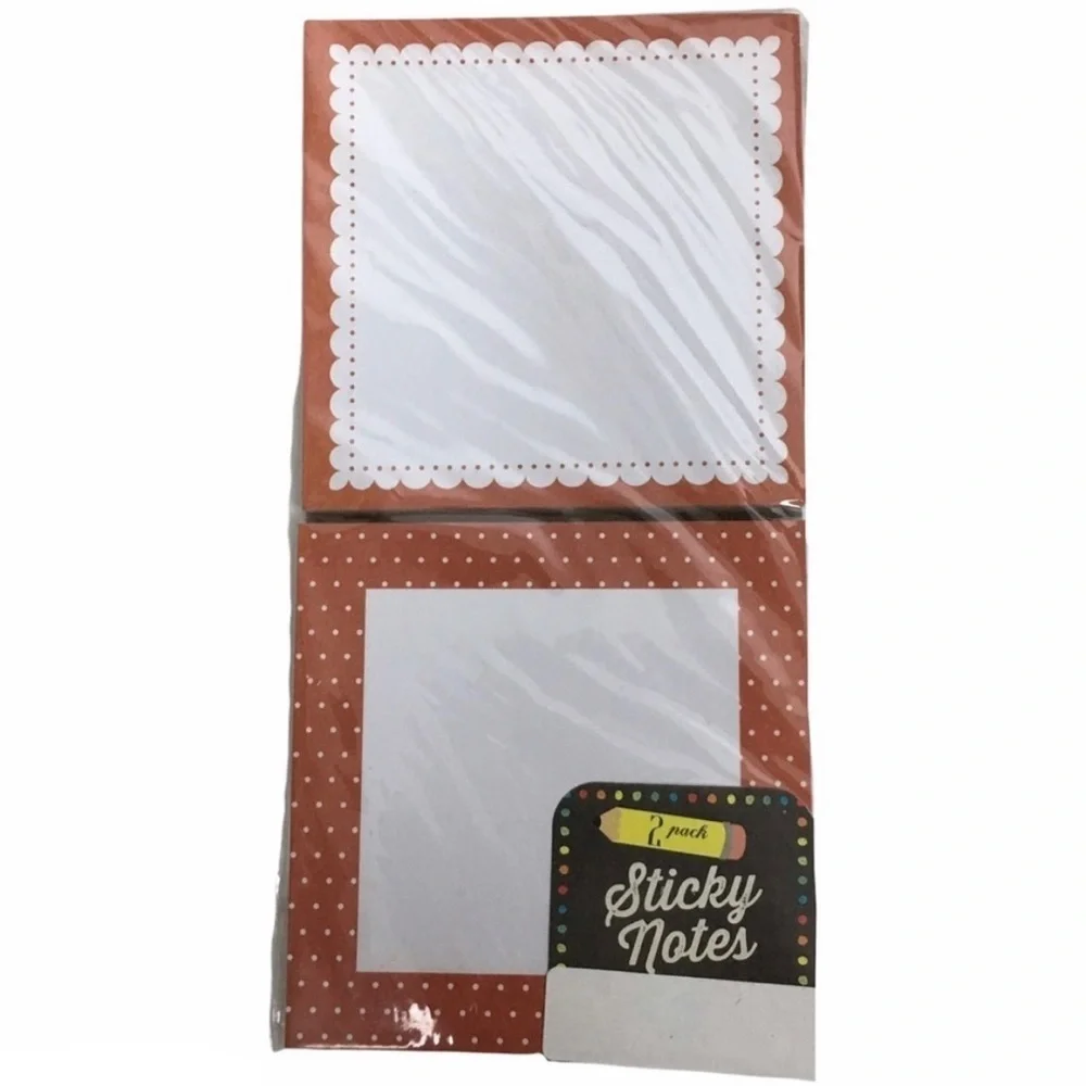 Halloween Stationery Kit Dots Black Cats Pumpkins Bats List Pad Sticky Notes